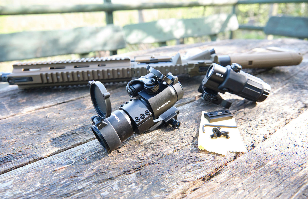 Umarex MPS 3 Dot sight & 3x magnifier, 20 mm montagefod