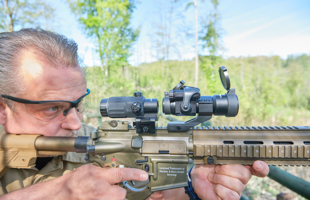 Umarex MPS 3 Dot sight & 3x magnifier, 20 mm montagefod