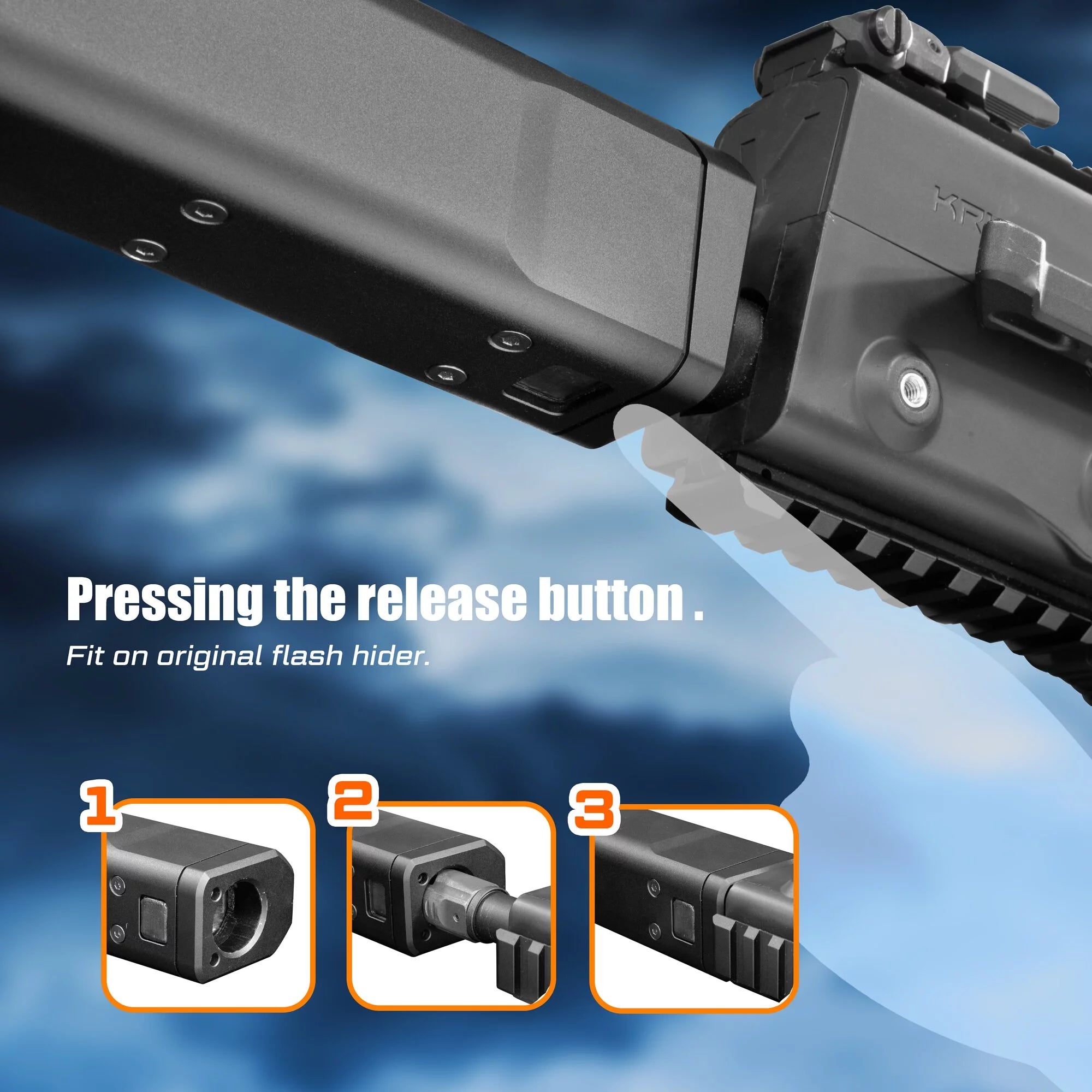 Acetech - THOR QD Tracer Unit With Bifrost M for Krytac Kriss Vector, Sort 9