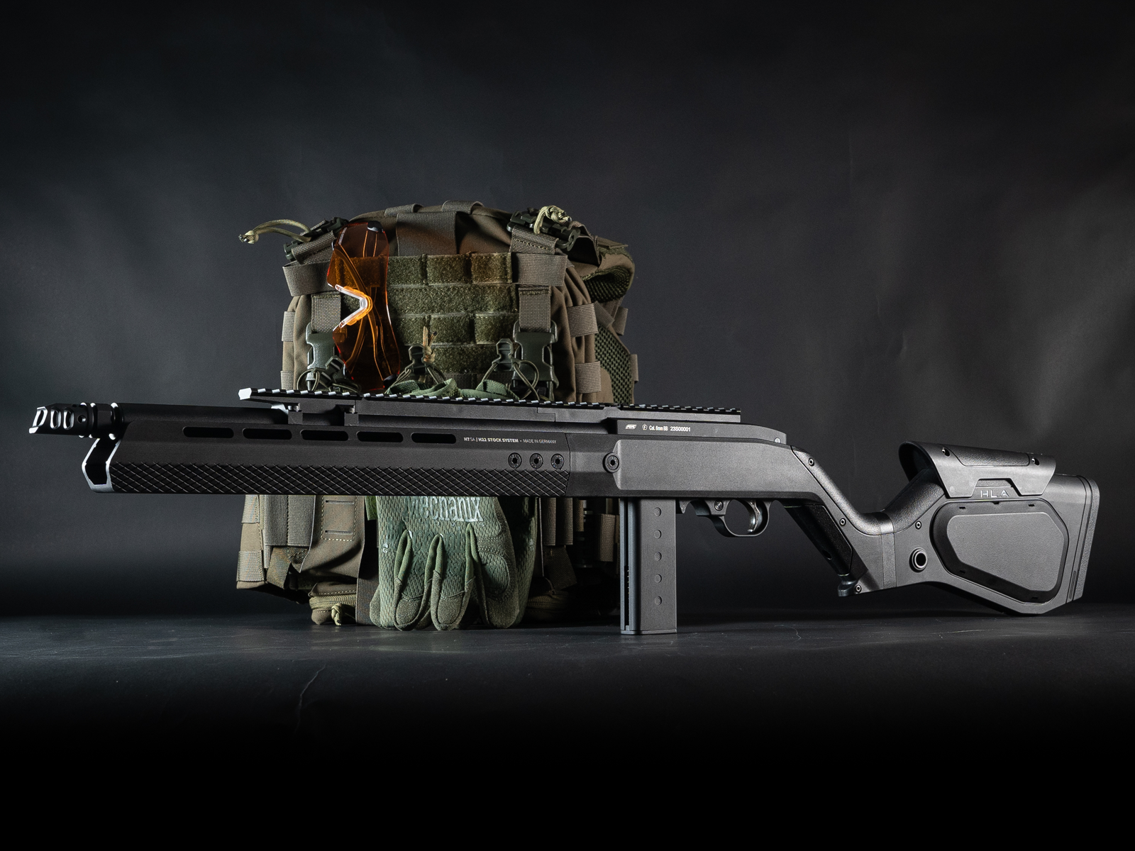 ASG - Hybrid Series H-22 STC, Inkl kuffert, Sort, GBB, Gas 13