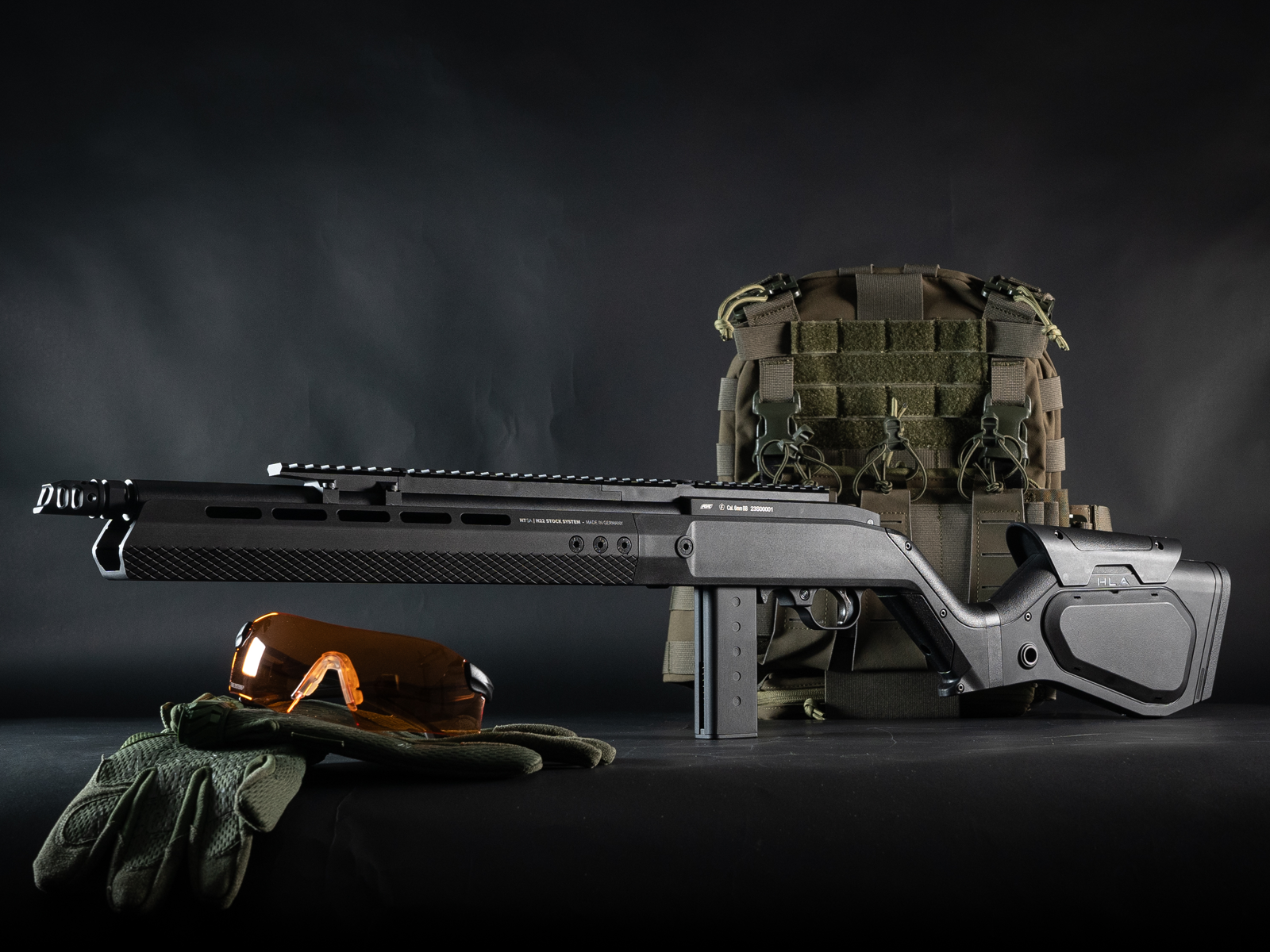 ASG - Hybrid Series H-22 STC, Inkl kuffert, Sort, GBB, Gas 14