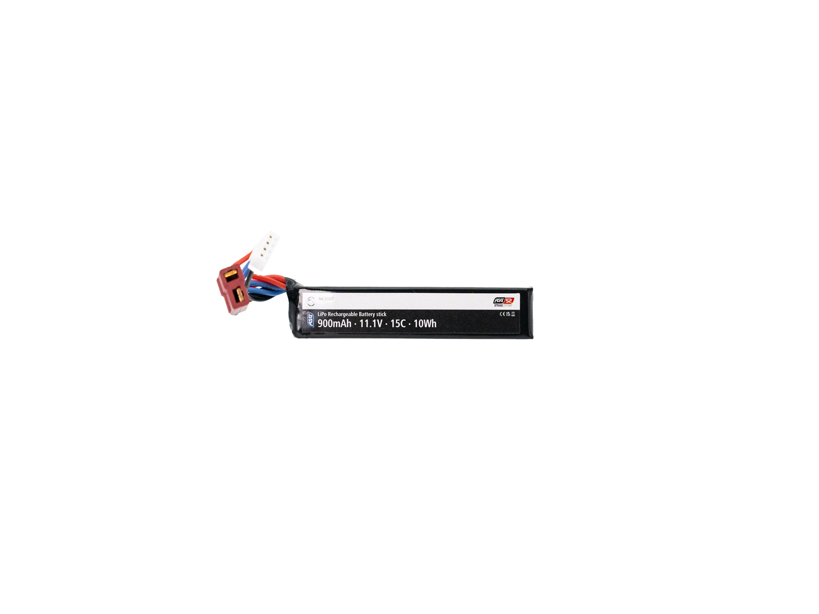 Li-Po 11,1V 900mAh, 15C, Stock Tube, Batteri, T-Plug