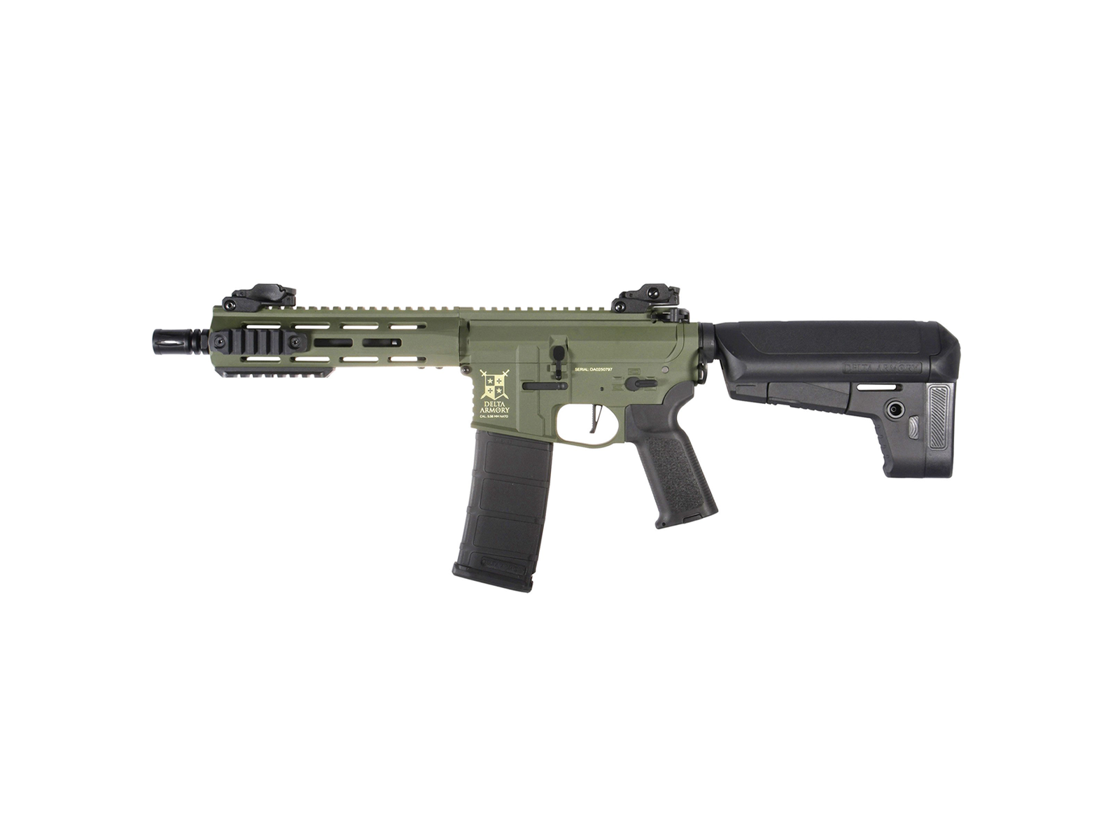 Delta Armory - M4 AR15 M-LOK 8", SportLine, Oliven