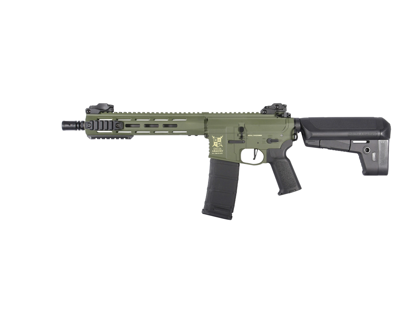 Delta Armory - M4 AR15 M-LOK 10" Charlie, SportLine, Oliven
