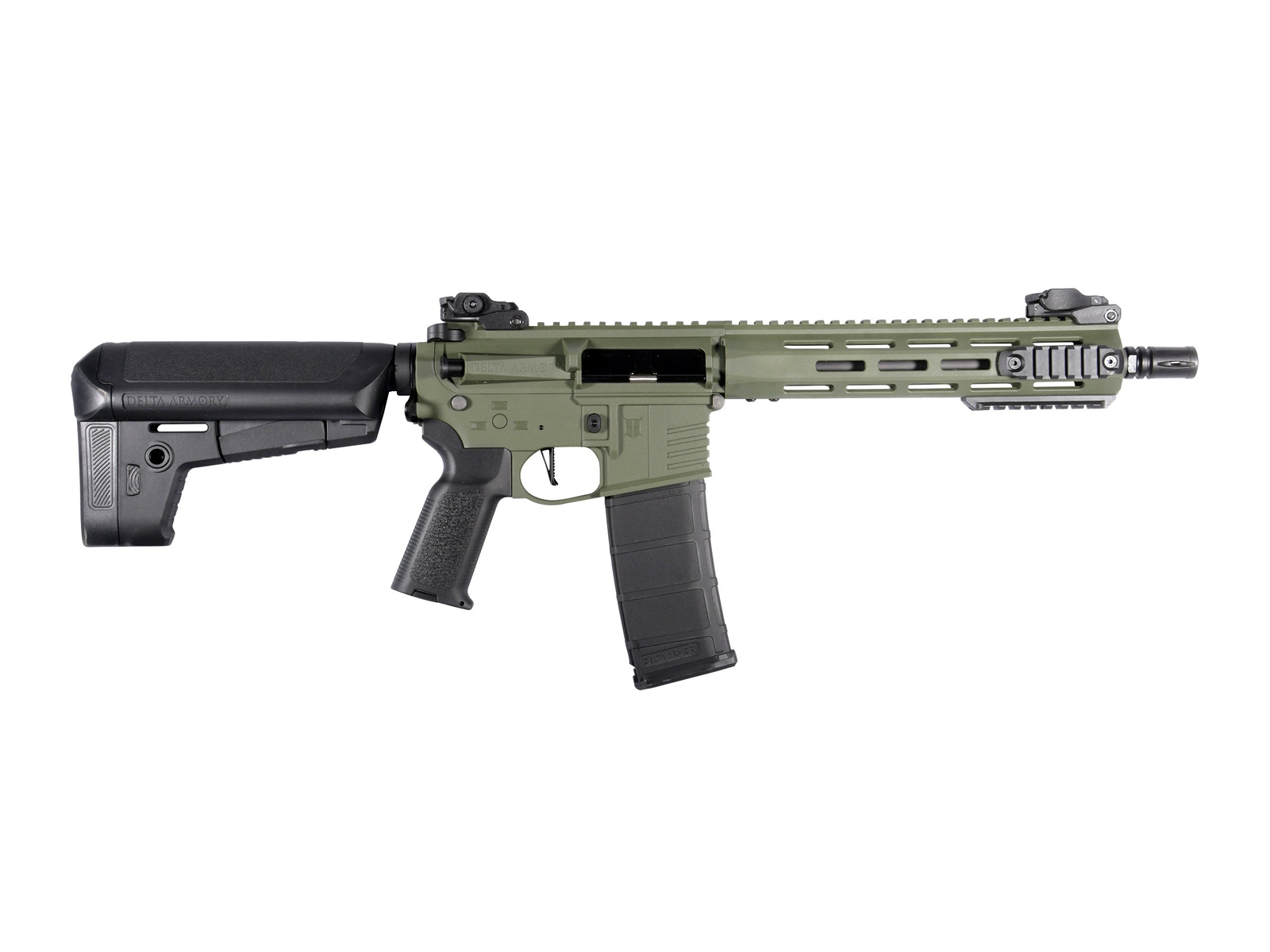 Delta Armory - M4 AR15 M-LOK 10" Charlie, SportLine, Oliven