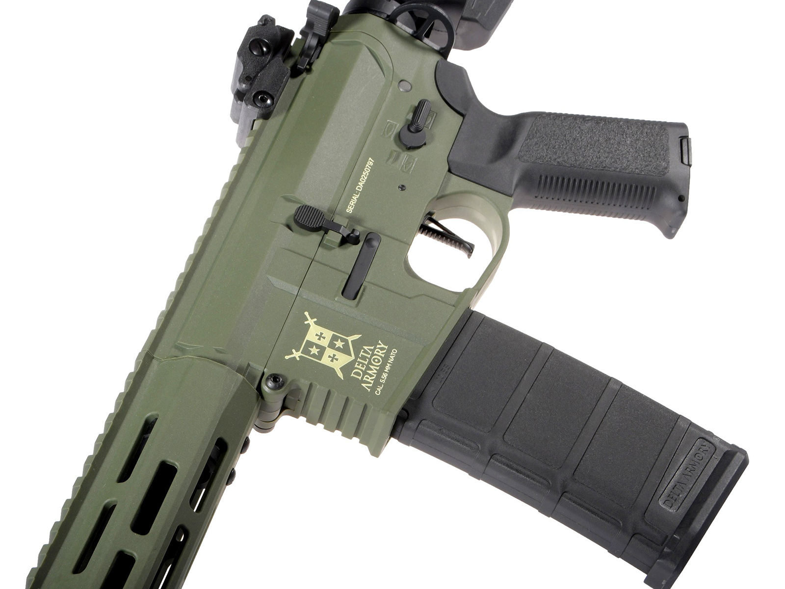 Delta Armory - M4 AR15 M-LOK 10" Charlie, SportLine, Oliven