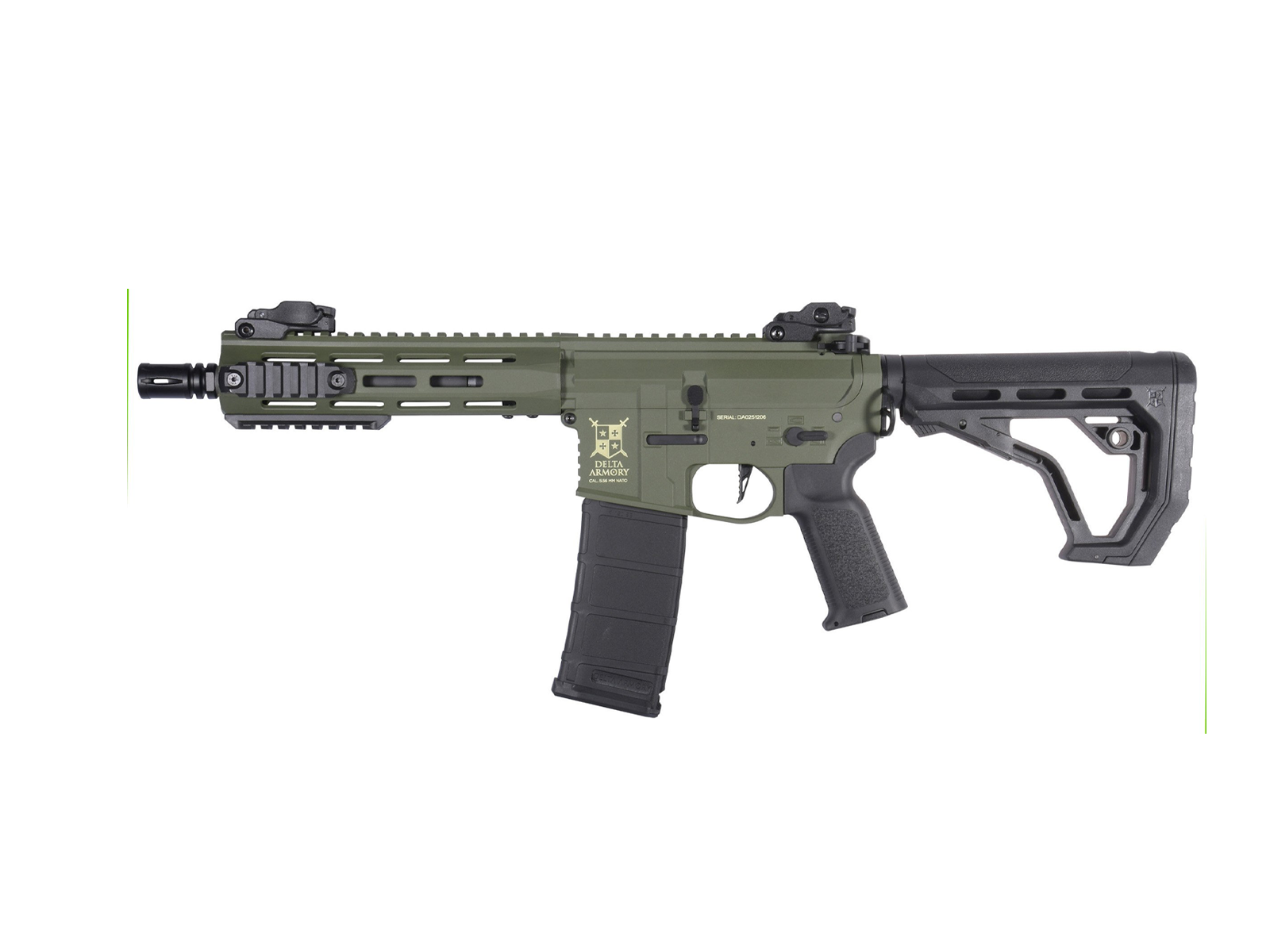 Delta Armory - M4 AR15 M-LOK 8" Charlie EAGLE, SportLine, Oliven