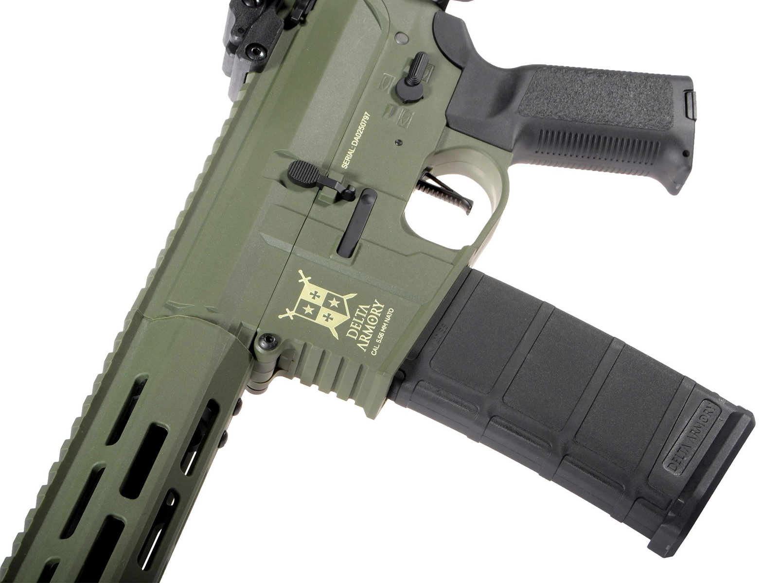 Delta Armory - M4 AR15 M-LOK 8" Charlie EAGLE, SportLine, Oliven