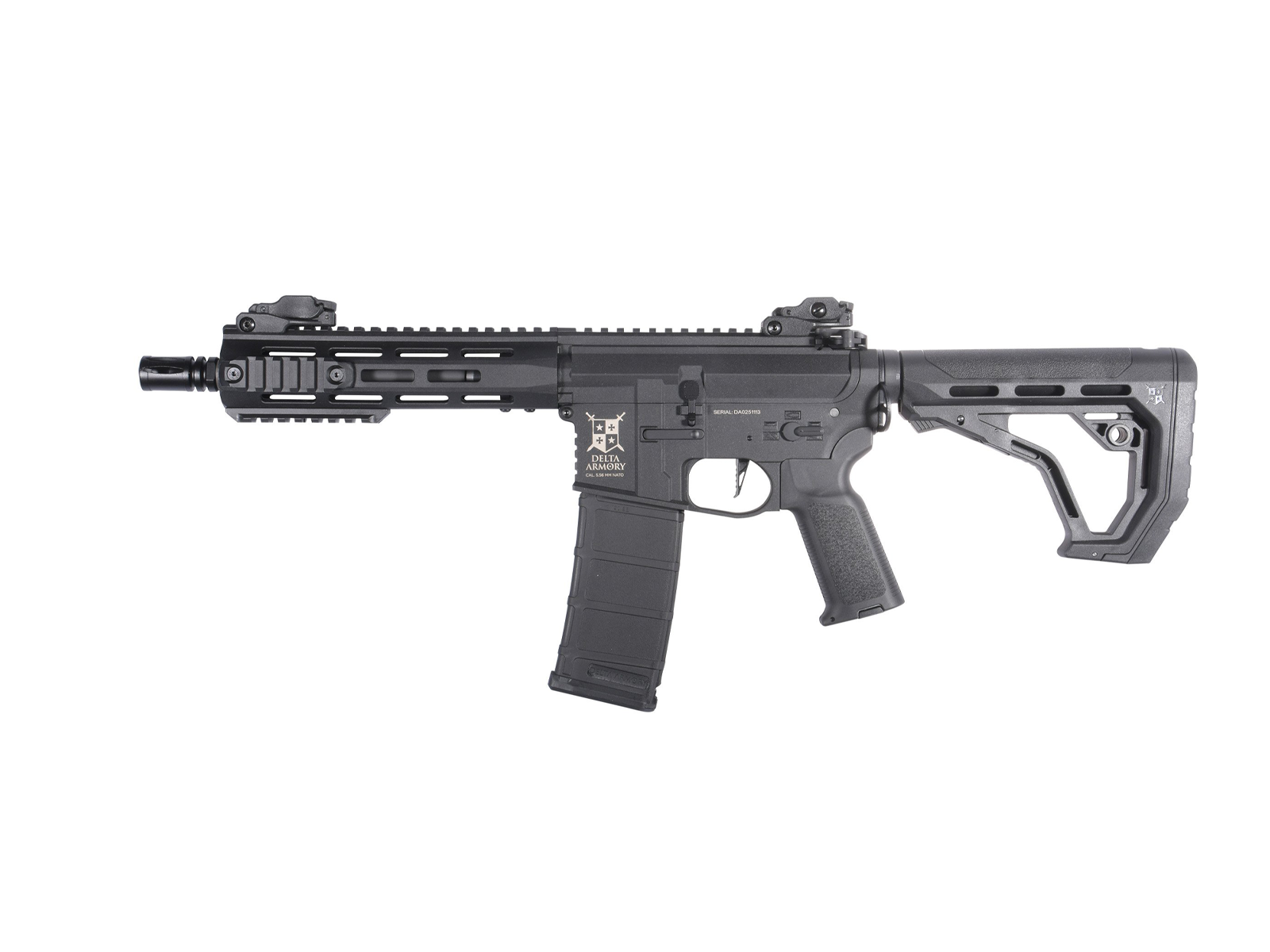 Delta Armory - M4 AR15 M-LOK 8" Charlie EAGLE, SportLine, Sort