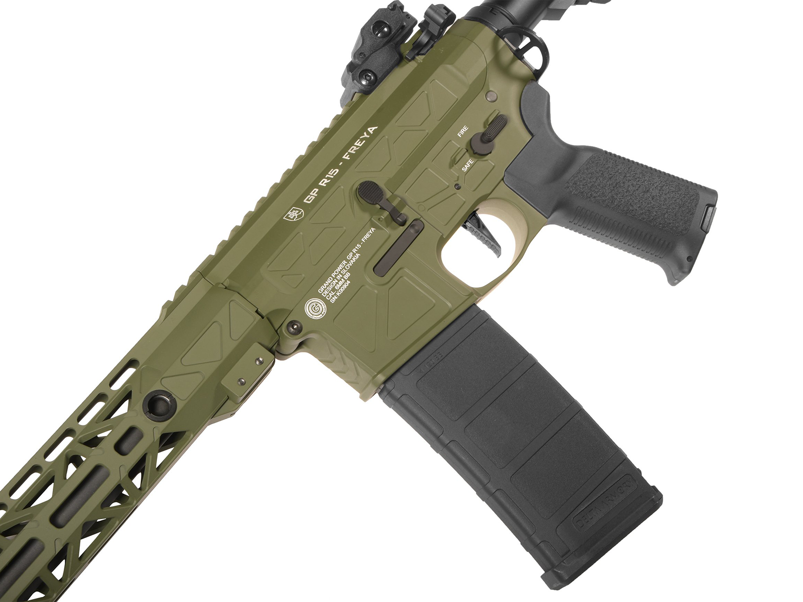 Delta Armory - FREYA R15 M-LOK 14", ProLine, Olive