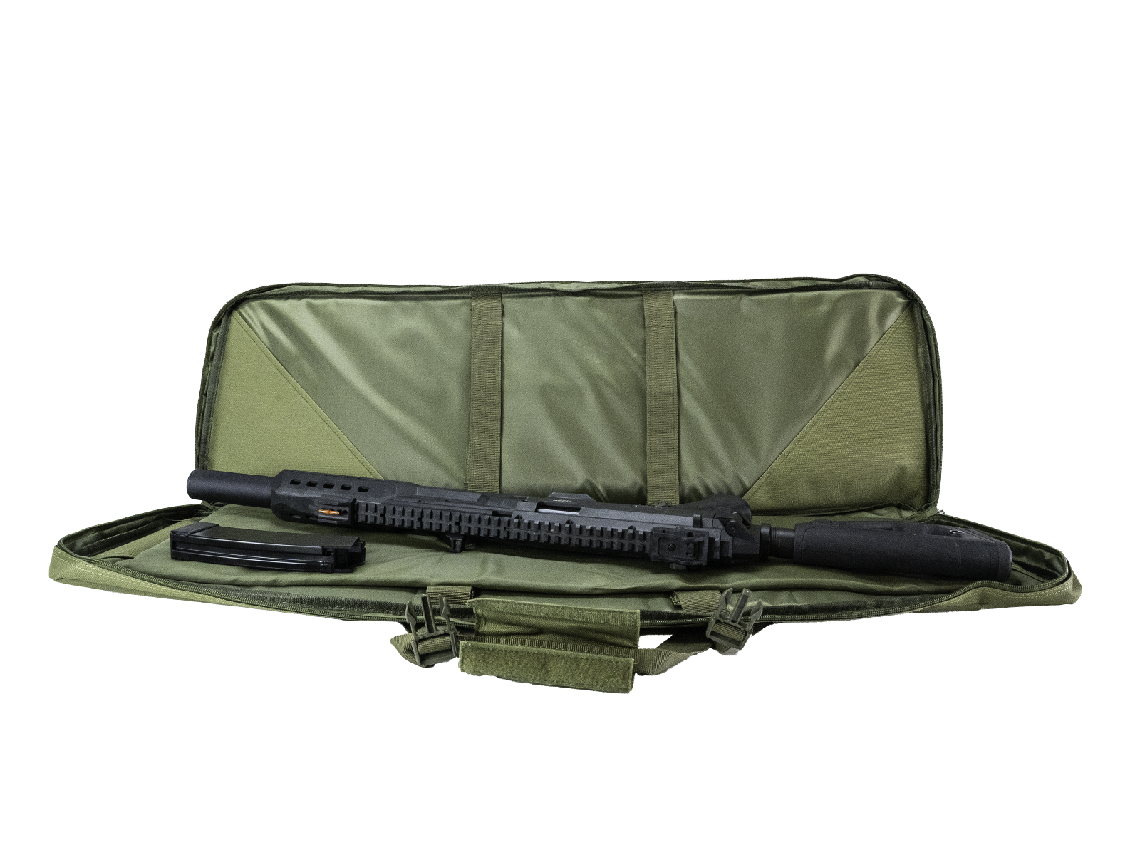 Strike Systems Tactical Dobbelt Geværtaske, L:92 - B:30 - H:7, OD Grøn