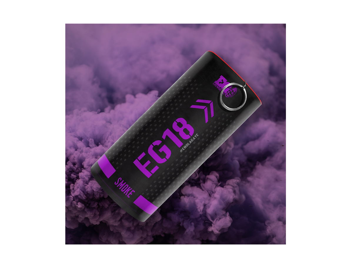 Enola Gaye - EG18 Røggranat / Smoke Grenade, Lilla