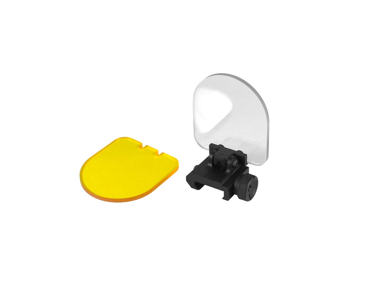 Mount lens protection med glas klar/Gul