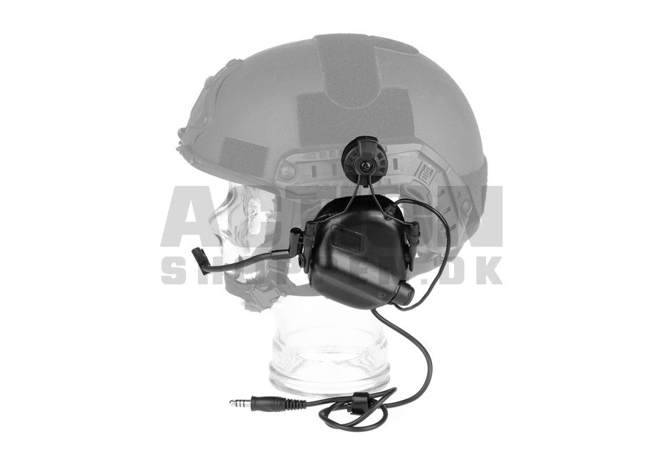 EARMOR - Taktisk headset "M32H MOD3" med hjelmadapter, Sort 2