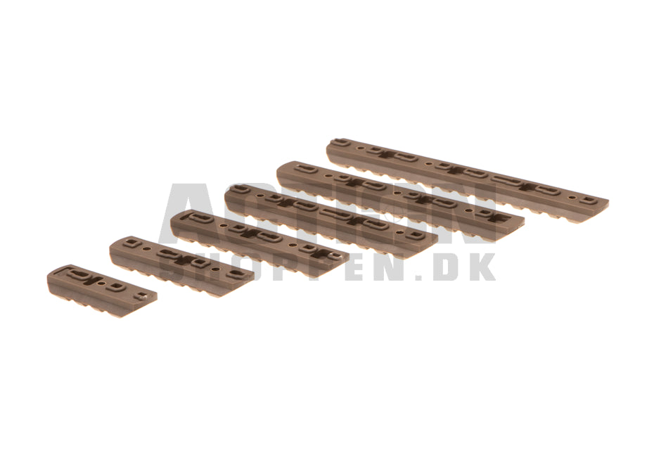 Keymod & M-Lok Polymer Rail Set 6 stk, Tan 2
