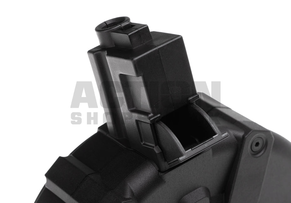 MP5, 1500 skuds. Manual drum magasin, Sort. 5