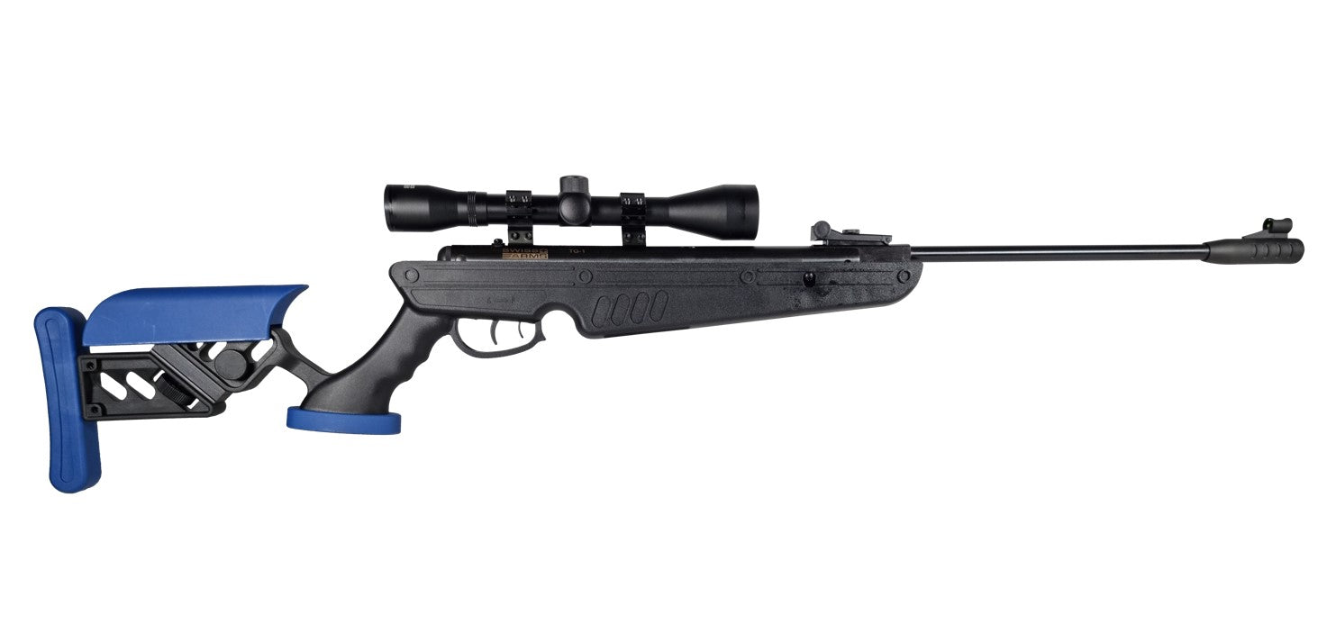 Swiss Arms - TG1 Nitrogen Sort/Blå, 4x32 kikkert, luftgevær, 4,5mm (Cal.177) 2