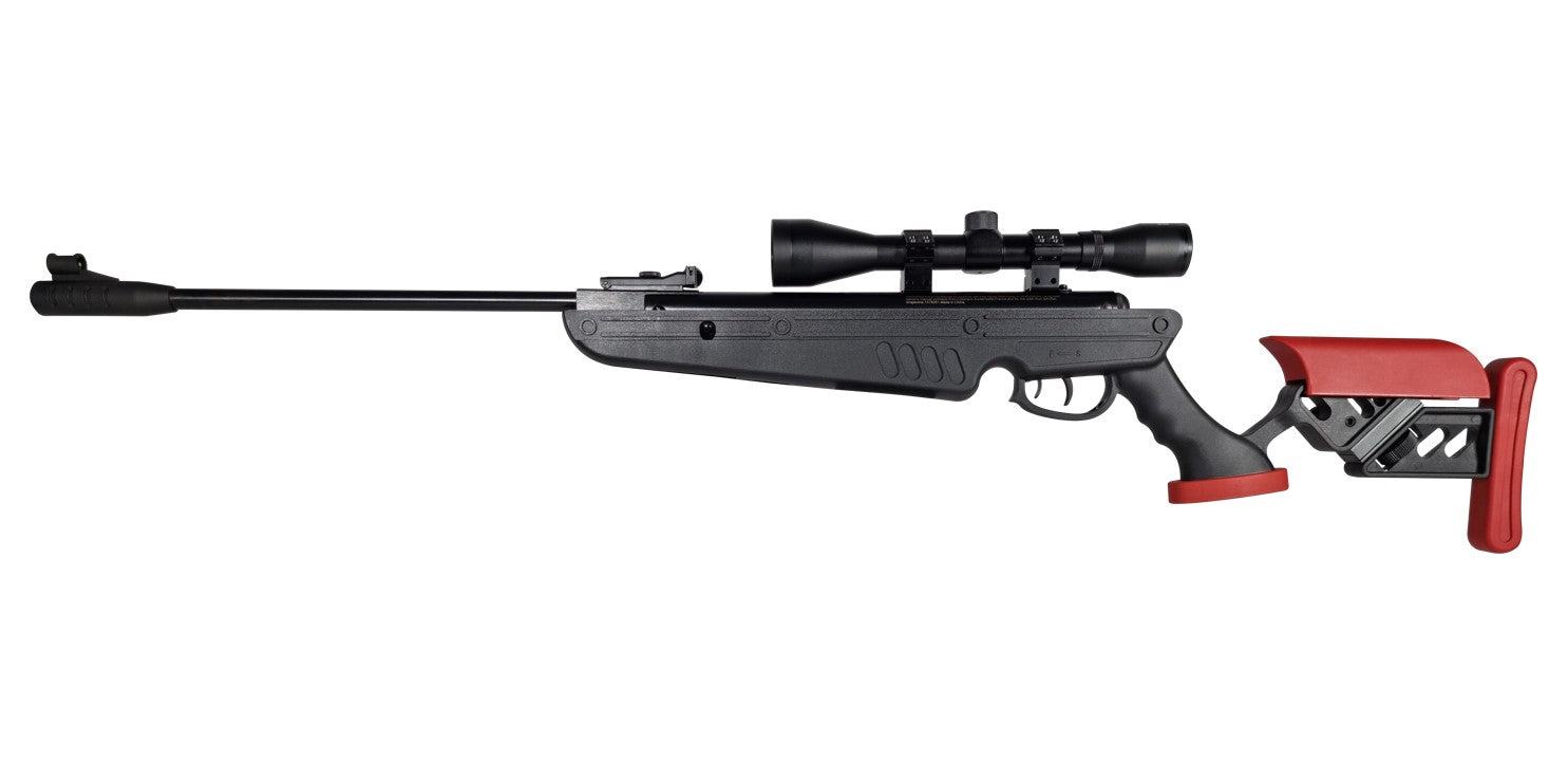 Swiss Arms - TG1 Nitrogen Sort/Rød, 4x32 kikkert, luftgevær, 4,5mm (Cal.177) 1