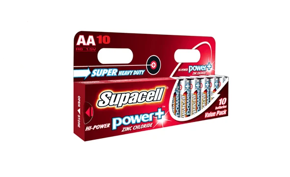 Supacell Power+ Batteri, AA, 1.5v 10 stk. 1