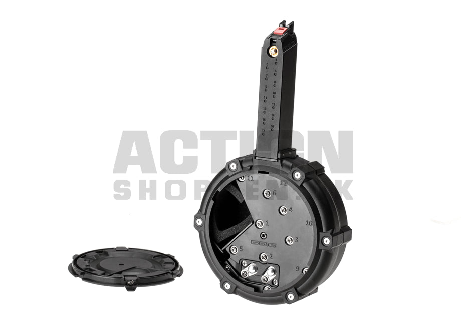 G&G - SMC 9, GBB, Gas, Drum Mag. 5