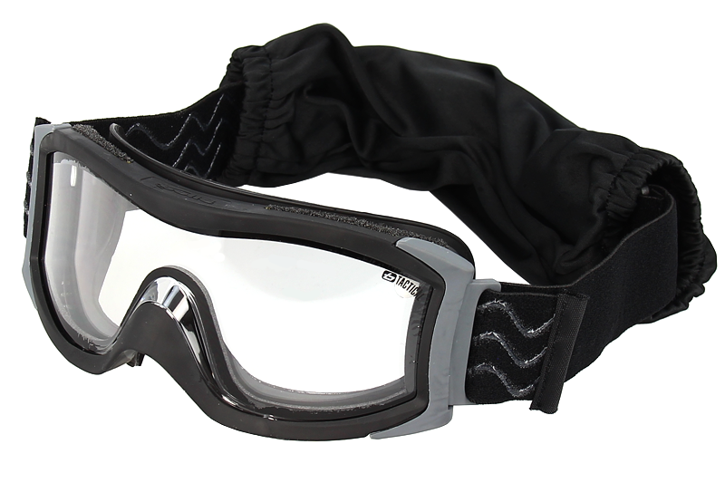 Bolle X1000 Tactical sort sikkerhedsbrille anti-dug, Klar. 1
