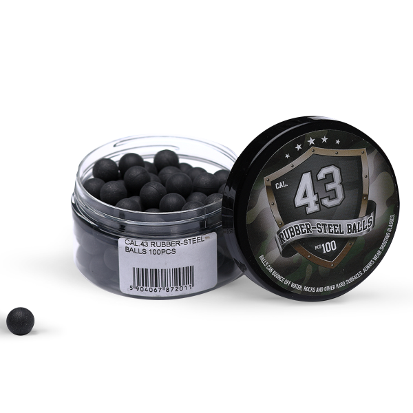 Rubber-steel balls Gummikugler, Cal 43" 100 Stk 1
