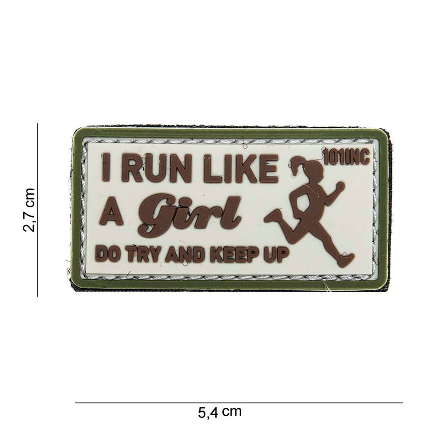 Patch - 3D PVC I run like beige 1
