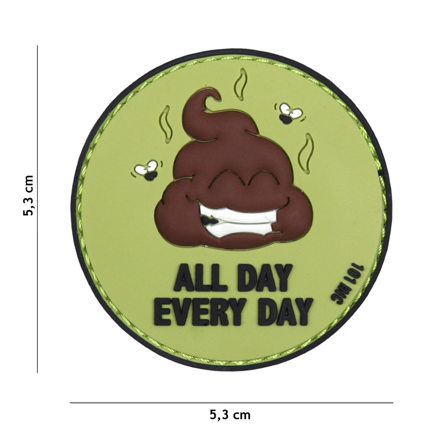 Patch - 3D PVC All Day Every Day groen/zwart 1