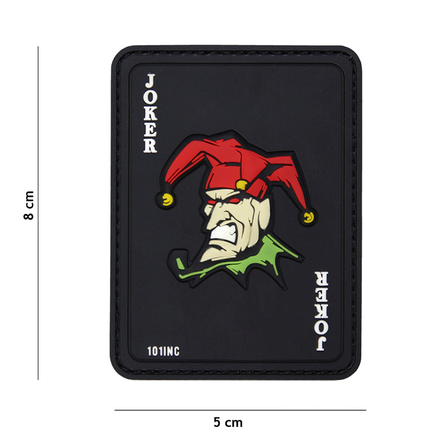 Patch - 3D PVC Joker zwart 1