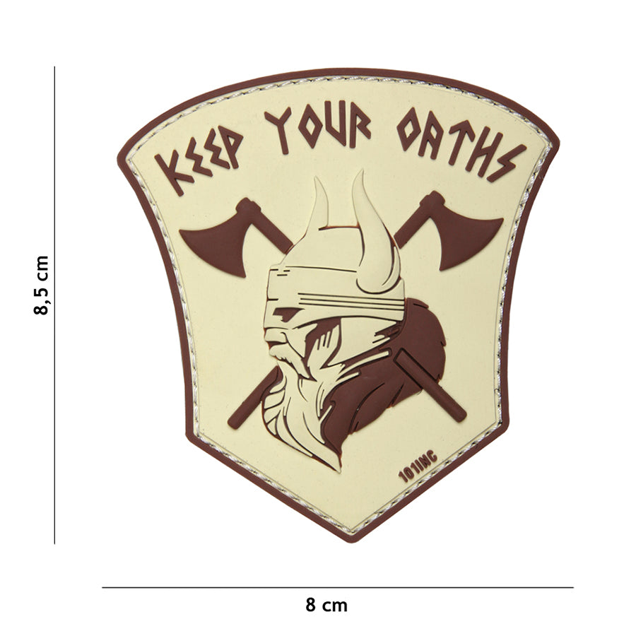 Patch - 3D PVC Keep your oaths beige 1