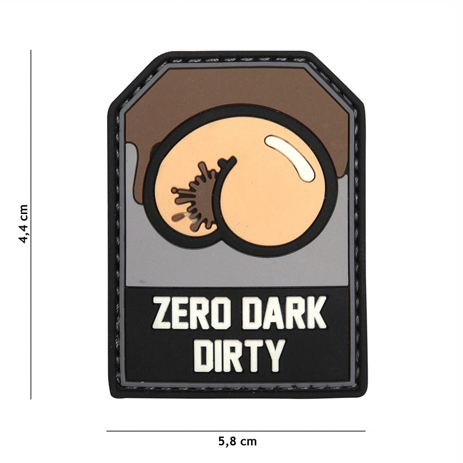 Patch - 3D PVC Zero Dark Dirty zwart/grijs 1