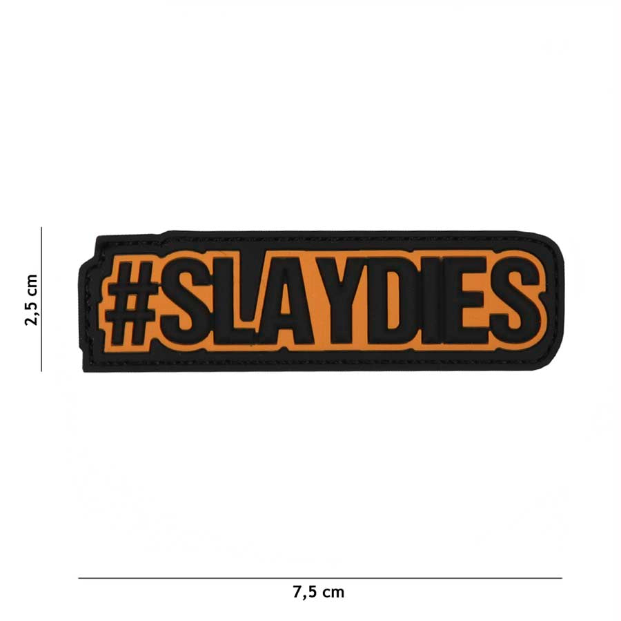 Patch - 3D PVC Slaydies oranje 1