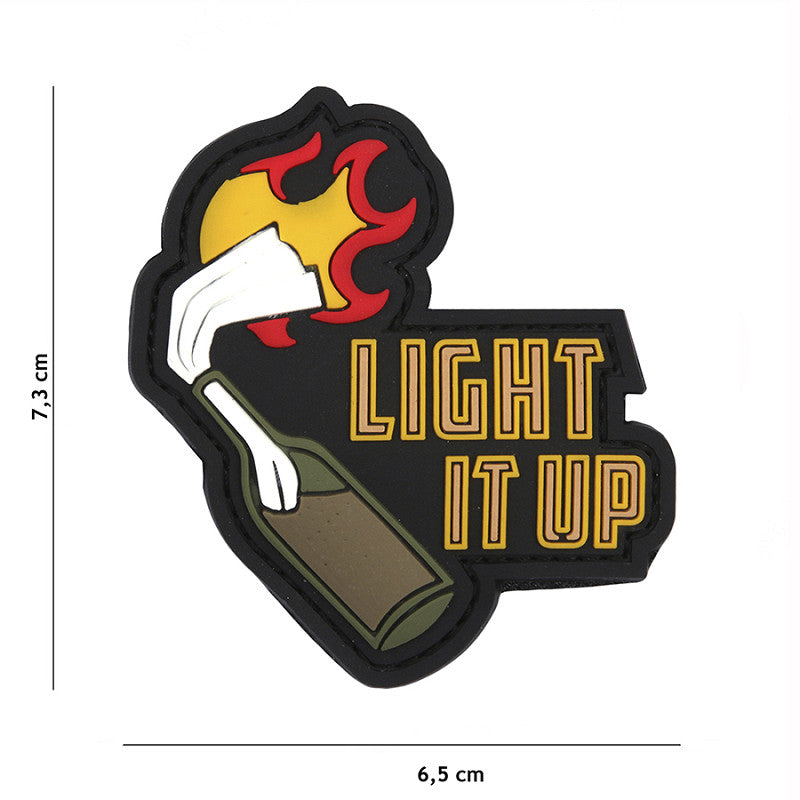 Patch - 3D PVC Light it up black 1