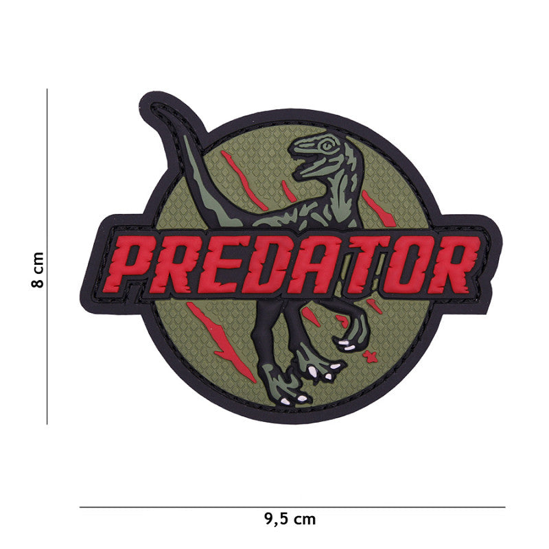 Patch - 3D PVC Predator red 1