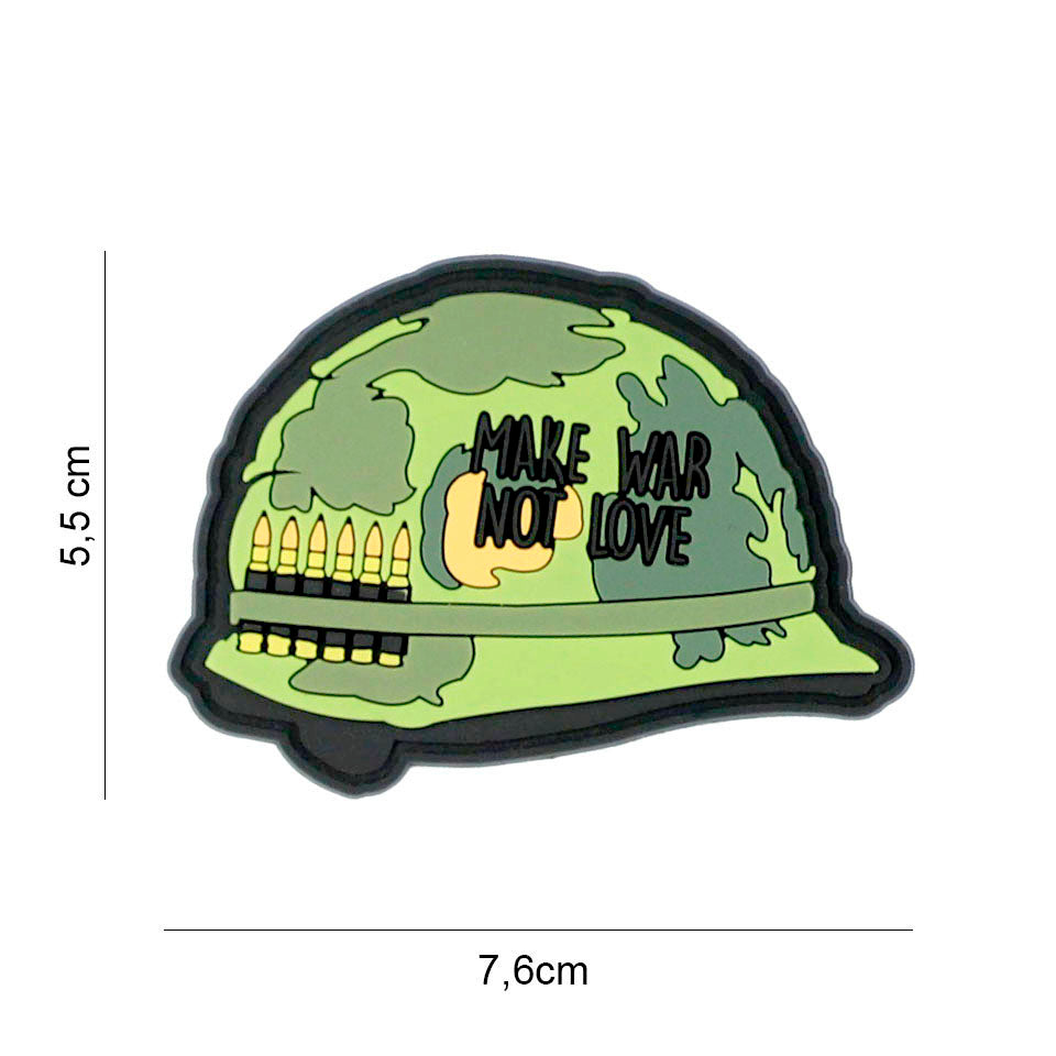Patch - 3D PVC Make war not love 1