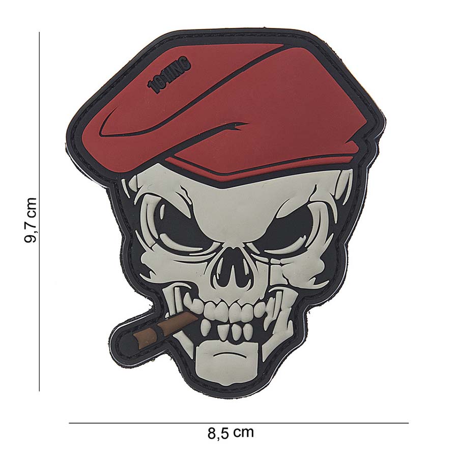 Patch - 3D PVC Skull sigaar 1