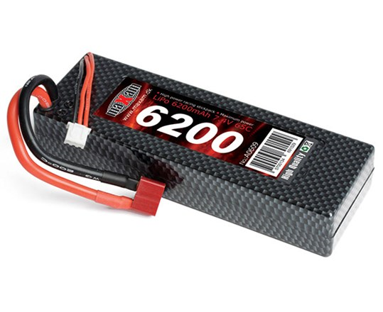 LI-OP 7,4V 6200mAh, 65C, Batteripakke, Batteri 1