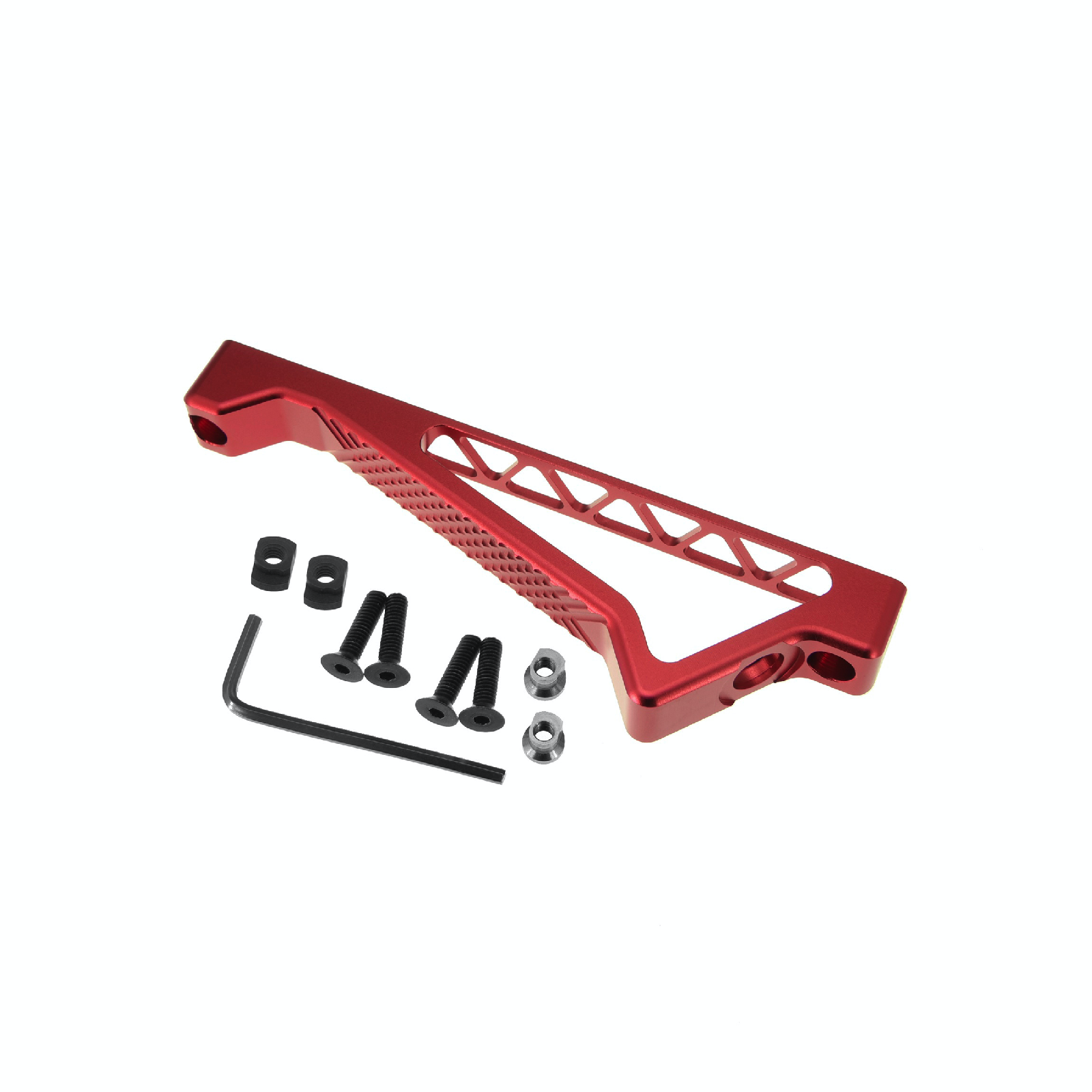 JJ airsoft K20 Angled Grip, M-LOK & keymod, Rød 2