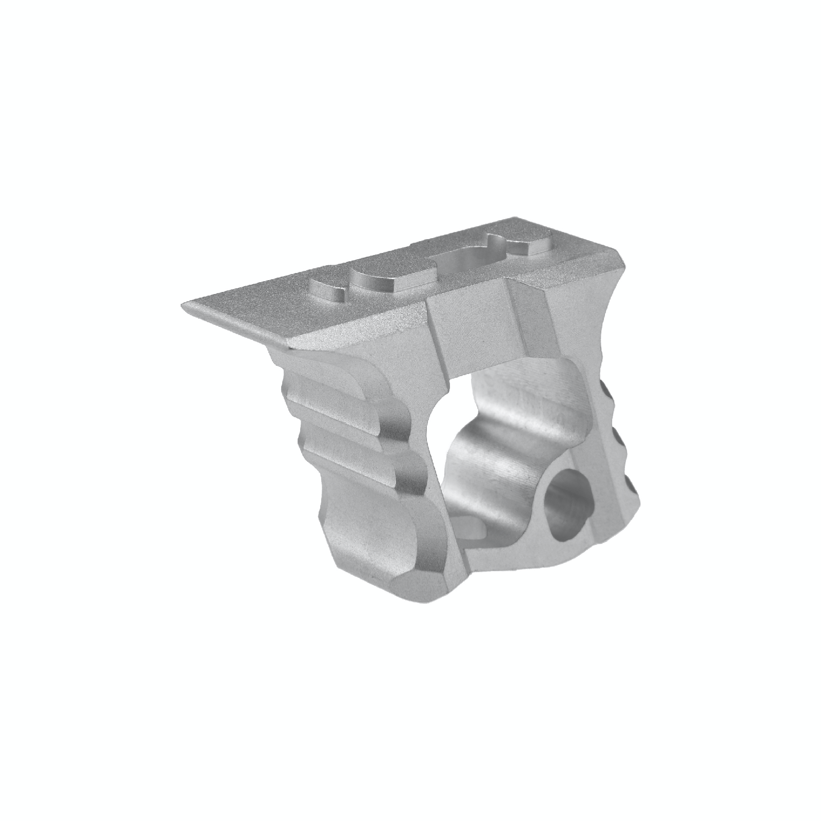JJ airsoft TD Halo AR-15 Hand Stop, M-LOK & keymod, Sølv 1