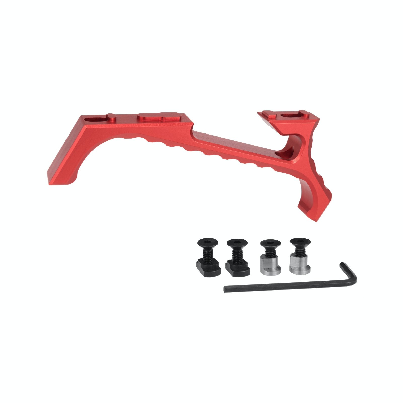 JJ airsoft VP23 Tactical Angled Grip, M-LOK & keymod, Rød 2