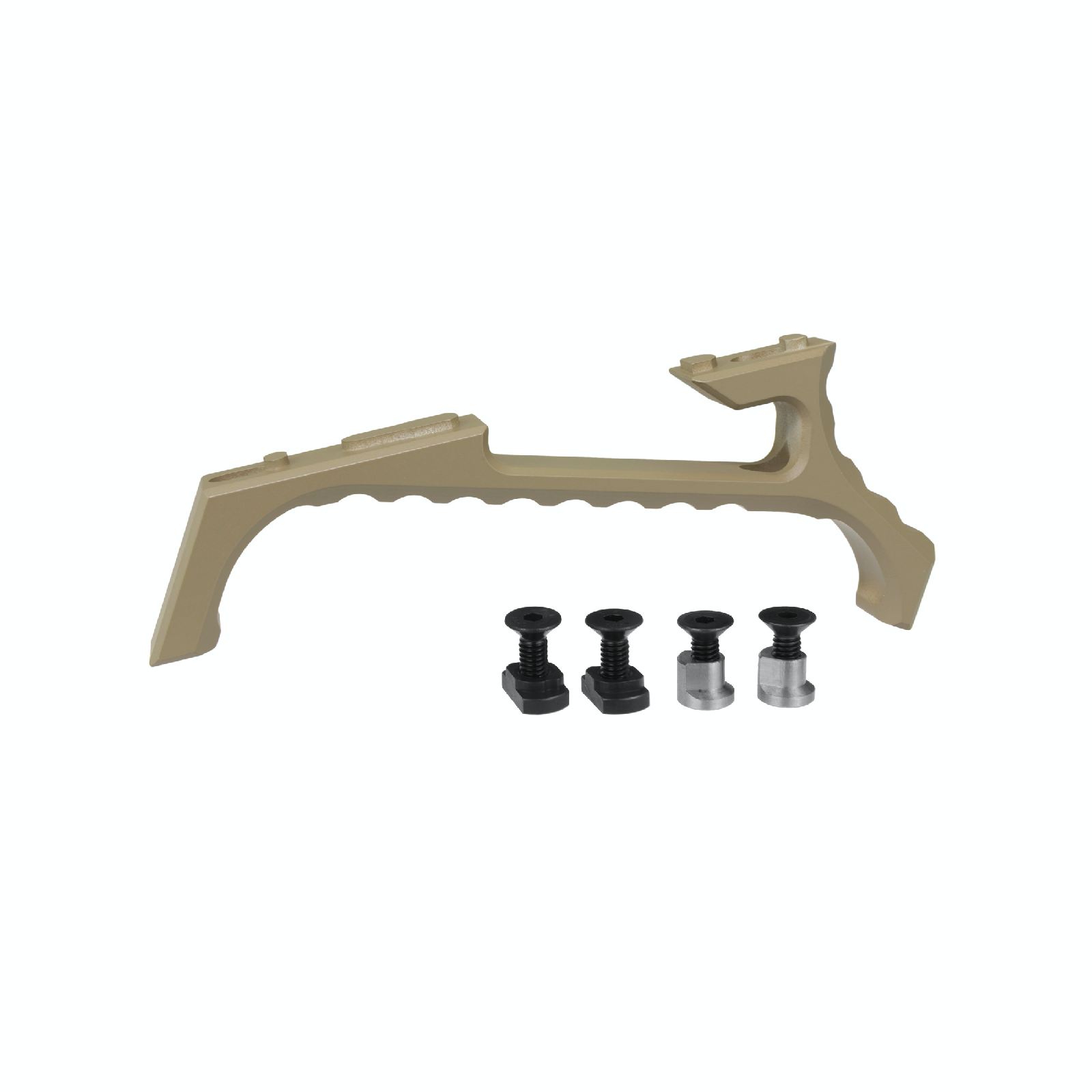 JJ airsoft VP23 Tactical Angled Grip, M-LOK & keymod, Tan 2