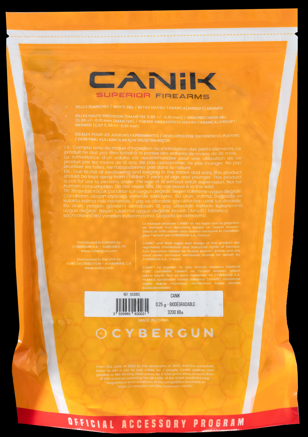 Canik - Bio kugler 0,25 gram 3200 stk. 2