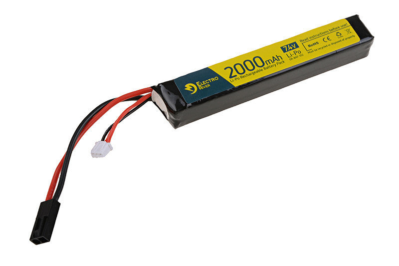 Li-Po 7,4V 2000mAh, 15C, Batteri 1