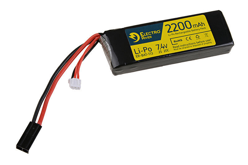 Li-Po 7,4V 2200mAh, 20C, Batteri 1