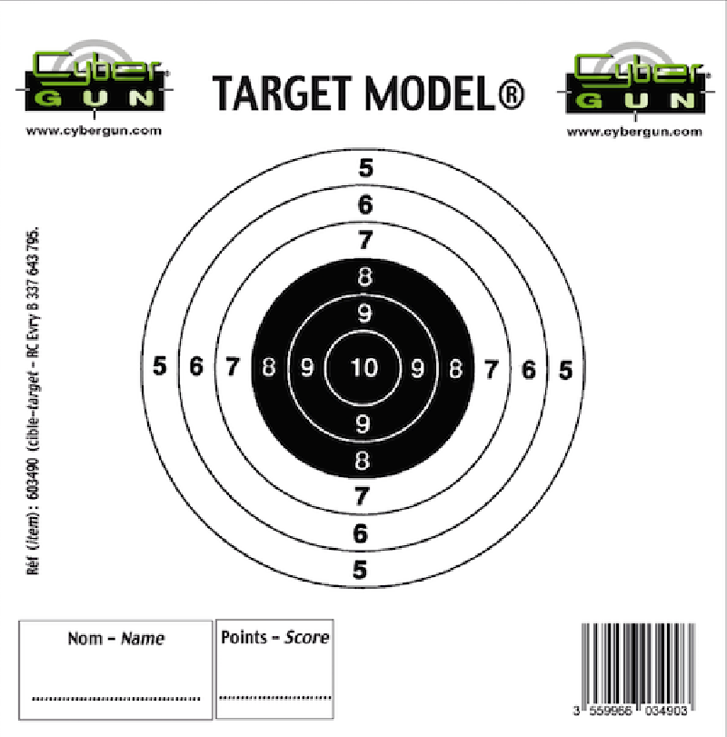 Skydeskiver til Skydekasse med net 1