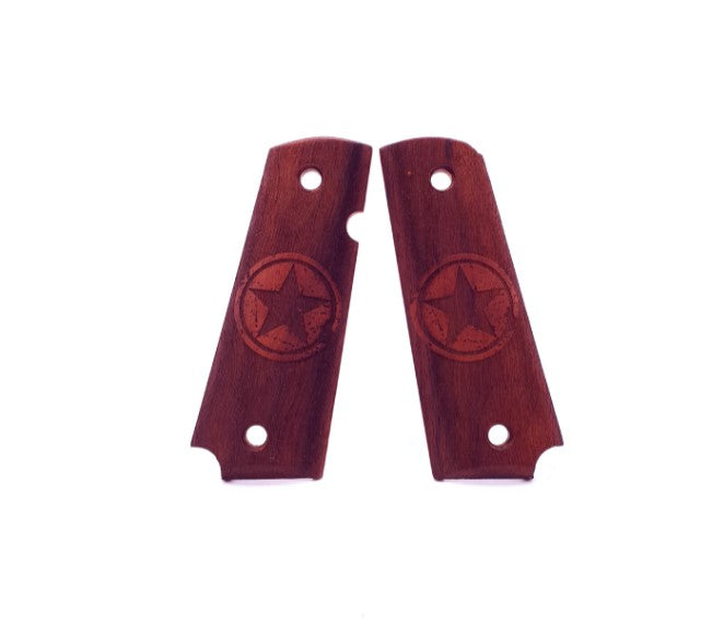 Grebsskaller til 1911 modeller, ægte valnøddetræ, US Star 1