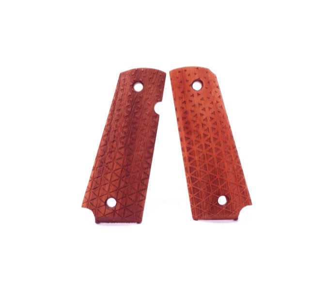 Grebsskaller til 1911 modeller, ægte valnøddetræ, Trekanter 1