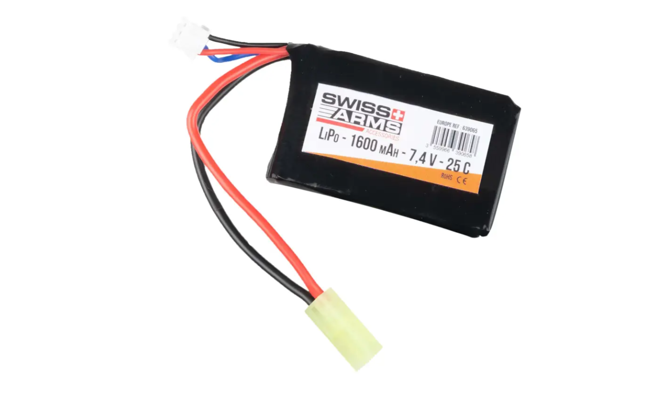 Li-Po 7,4V 1600mAh, 25C, Batteri 1