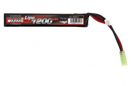 Li-Po 7,4V 1200mAh, 25C, stang, Batteri 1