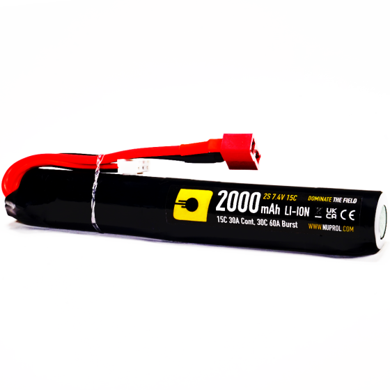 Li-lon 7,4V 2000mAh, 15C, stang, Batteri
